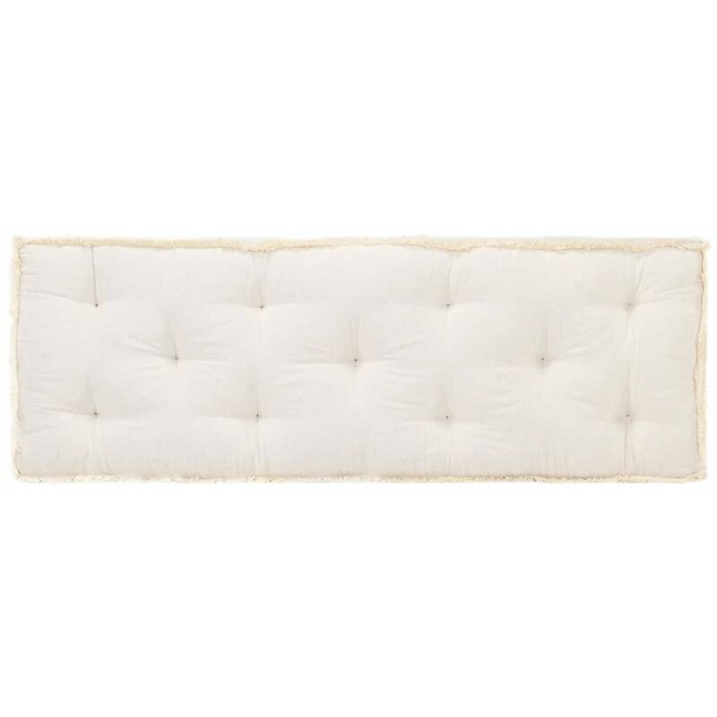 

Happyshopping - Cojin para sofa de palets beige 120x40x7 cm