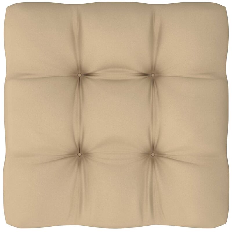 

Cojín para sofá de palets beige 50x50x10 cm