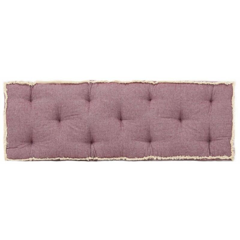 

Happyshopping - Cojin para sofa de palets burdeos 120x40x7 cm