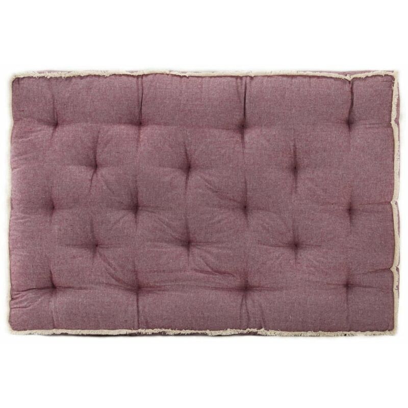 

Happyshopping - Cojin para sofa de palets burdeos 120x80x10 cm