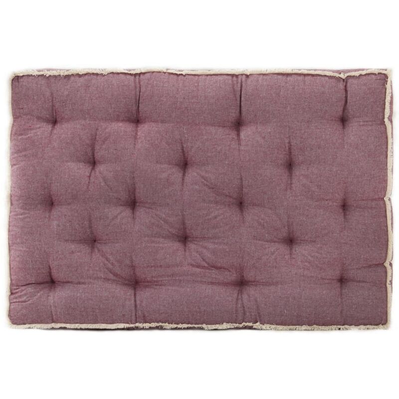 

Cojín para sofá de palets burdeos 120x80x10 cm