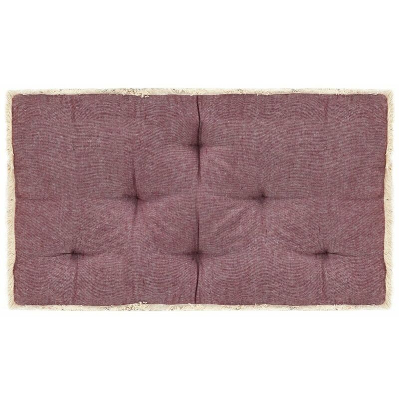 

Cojin para sofa de palets burdeos 73x40x7 cm