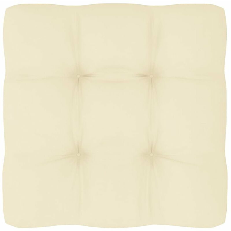 

Happyshopping - Cojin para sofa de palets color crema 50x50x12 cm