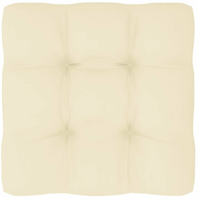 

Cojin para sofa de palets color crema 60x60x12 cm