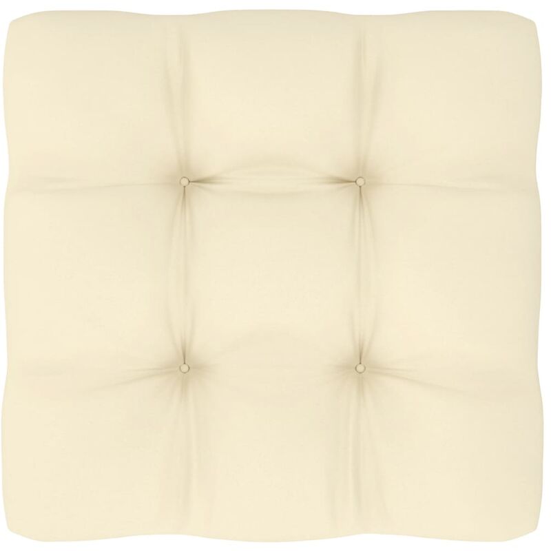 

Cojín para sofá de palets color crema 70x70x12 cm