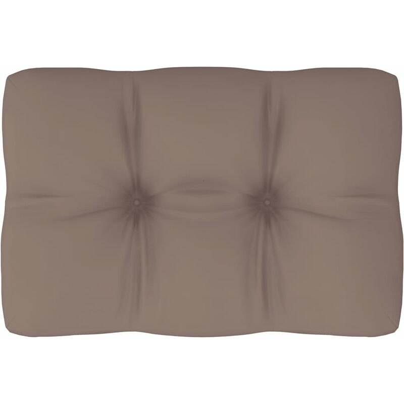 

Cojín para sofá de palets gris taupe 60x40x12 cm