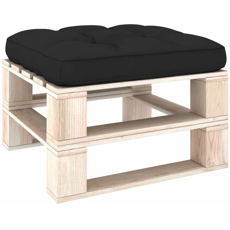 

Cojin para sofa de palets negro 58x58x10 cm