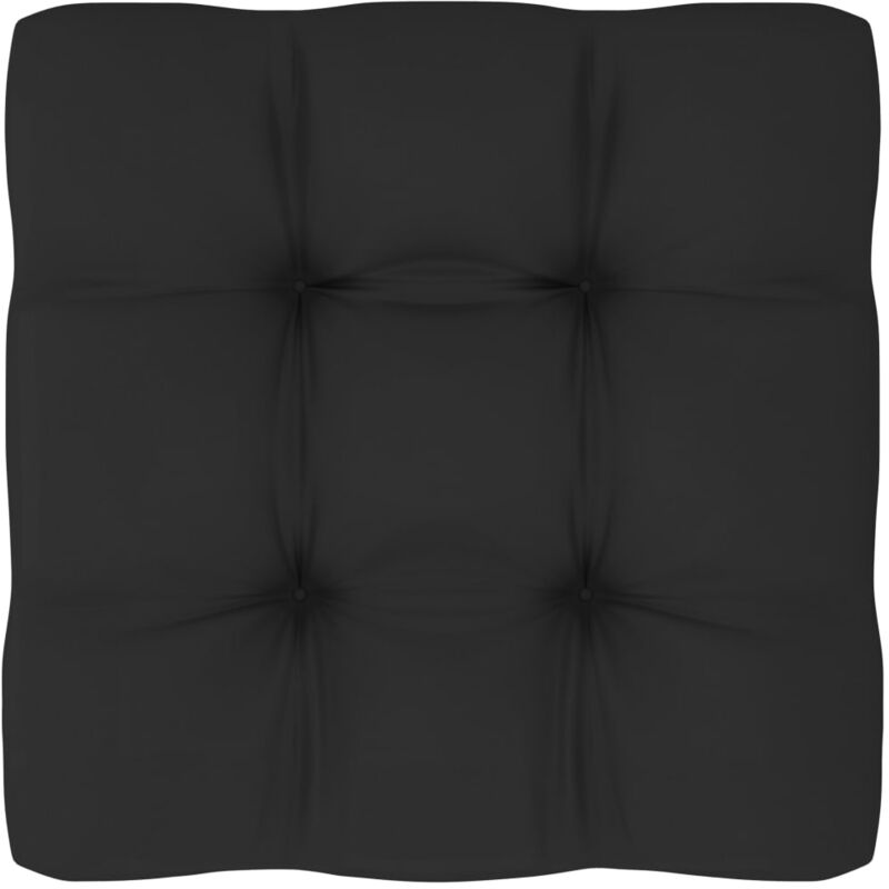 

Cojín para sofá de palets negro 70x70x12 cm