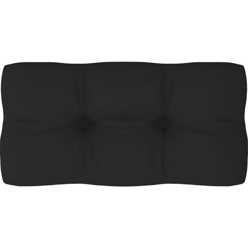 

Cojín para sofá de palets negro 80x40x12 cm