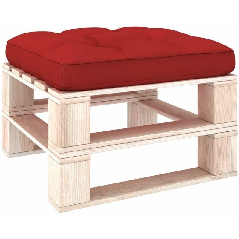 

Cojin para sofa de palets rojo 58x58x10 cm