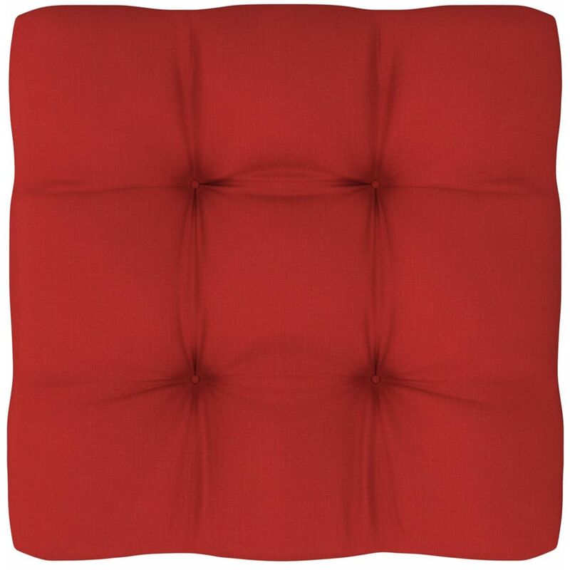 

Cojin para sofa de palets rojo 60x60x12 cm