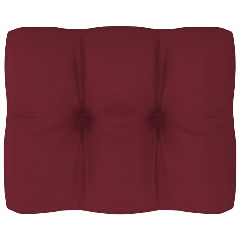

Cojín para sofá de palets rojo tinto 50x40x12 cm