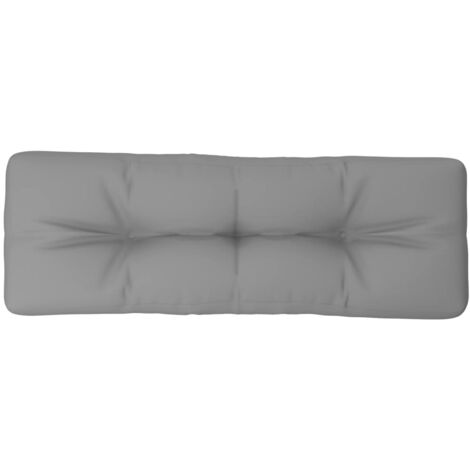Cojín para sofá de palets tela gris 120x40x12 cm vidaXL