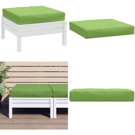 Cojín para sofá de palets tela verde melange 60x60x9,5 cm - Cojín de exterior - Cojín de jardín