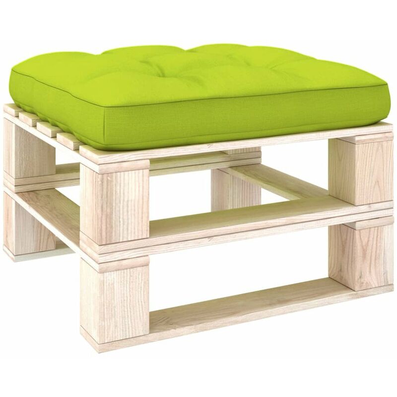 

Cojin para sofa de palets verde brillante 58x58x10 cm
