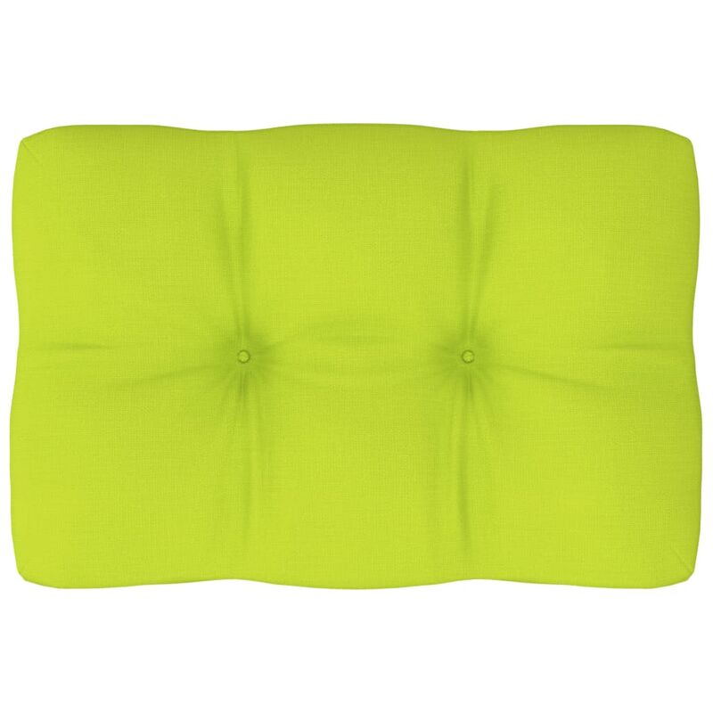 

Cojín para sofá de palets verde brillante 60x40x12 cm