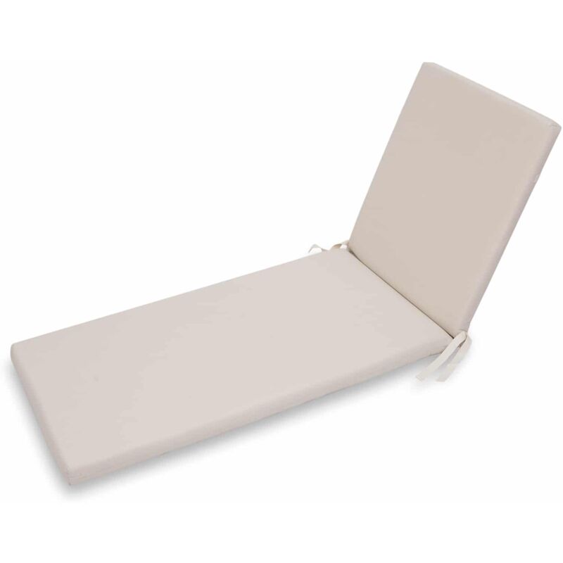 

Cojin Para Tumbona Chillvert Hampton 190x60x5 cm Beige Desenfundable