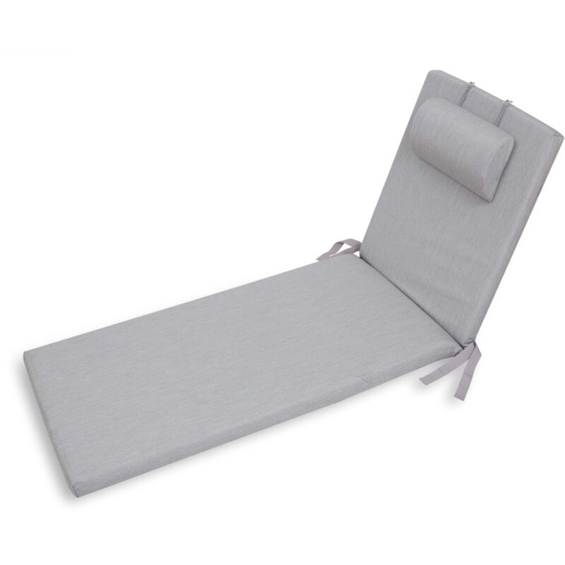 

Cojin Para Tumbona Chillvert Pacific 190x60x6 cm Gris Claro Desenfundable