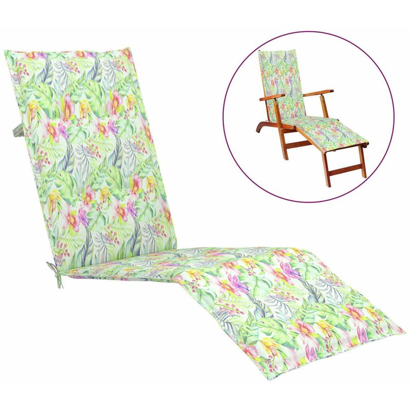 

Cojin para tumbona estampado de hojas (75+105)x50x4 cm