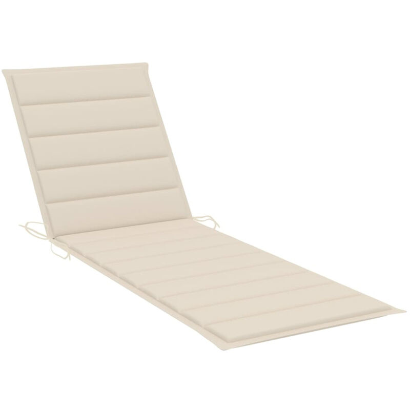 

Cojin para tumbona tela color crema 200x60x4 cm