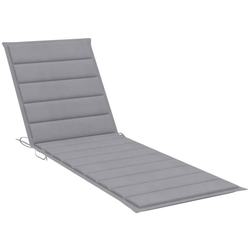 

Happyshopping - Cojin para tumbona tela gris 200x60x4 cm