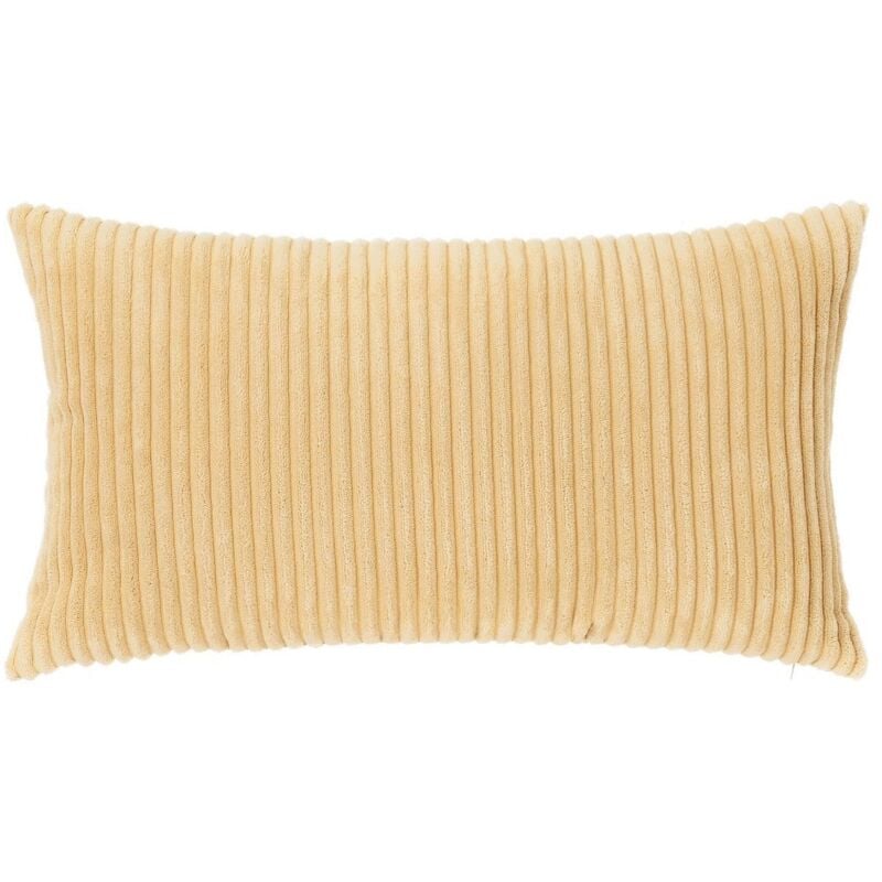

Lolahome - Cojín rectangular beige de pana de 50x30 cm