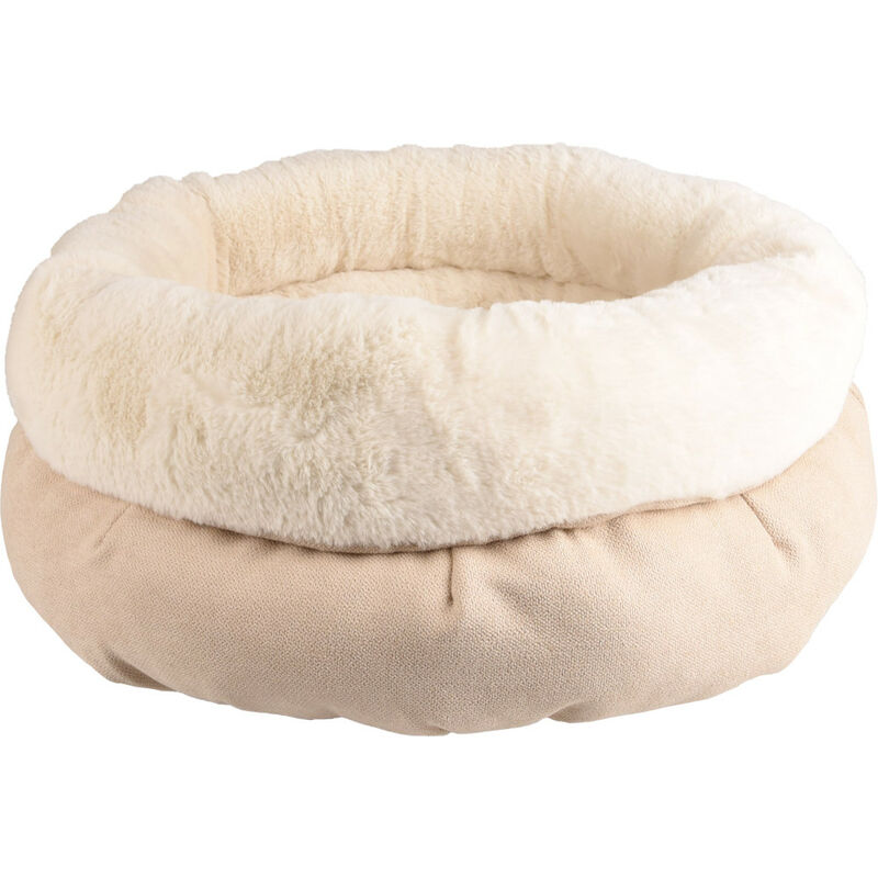 

Cojín redondo ø 45 cm x 23 cm. color beige . para gato . gama Huben