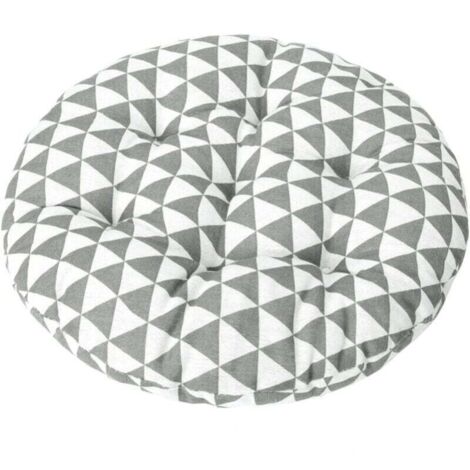 Cojín redondo de 15 pulgadas para silla de bistró, cojín decorativo para silla de interior y exterior, cojín suave y grueso para silla de hogar, oficina, jardín, patio.