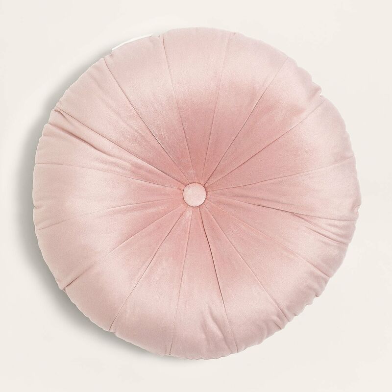 

Cojín Redondo en Terciopelo (Ø38 cm) Kumba Rosa Rosa - Sklum