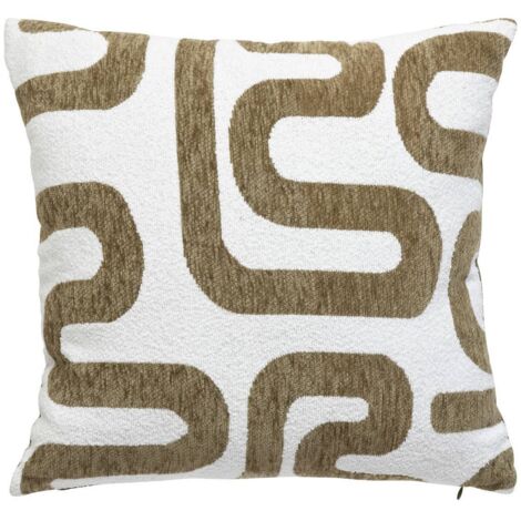 Cojín Safina Jacquard Verde Caqui 40x40cm - Atmosphera créateur d'intérieur
