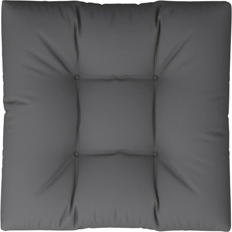 

vidaXL Cojín de Asiento Tapizado Gris 80x80x10 cm - Gris