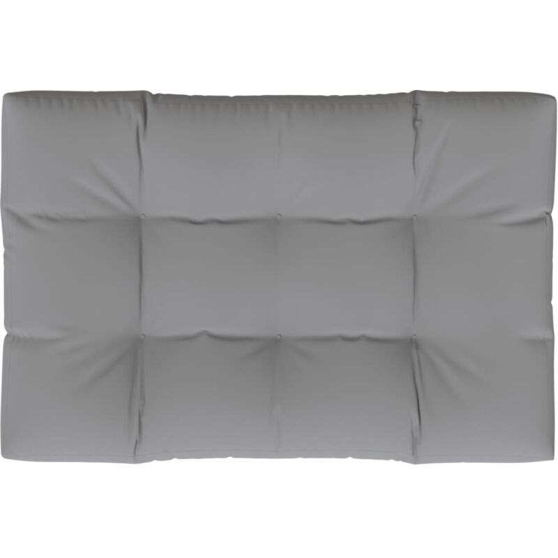 

vidaXL Cojín de Asiento Tapizado Gris 120x80x10 cm - Gris