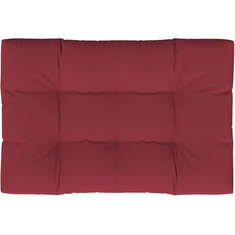 

vidaXL Cojín de Asiento Tapizado Vino Tinto 120x80x10 cm - Rojo