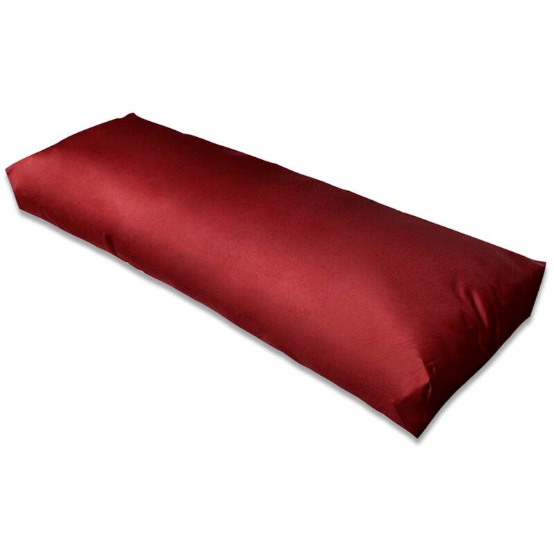 

vidaXL Cojín de Respaldo Tapizado Vino Tinto 120x40x10 cm - Rojo