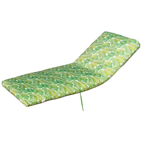 Cojin para tumbona de jardin lux estampado rayas - Pack 4 unidades