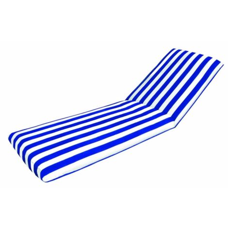 Cojin tumbona 120x50x5cm monob. teplas text bl/az 842633401