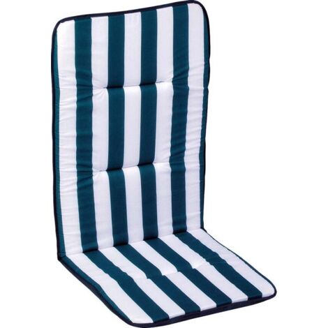 COJÍN TUMBONA AZUL/BLANCO 120X48CM.