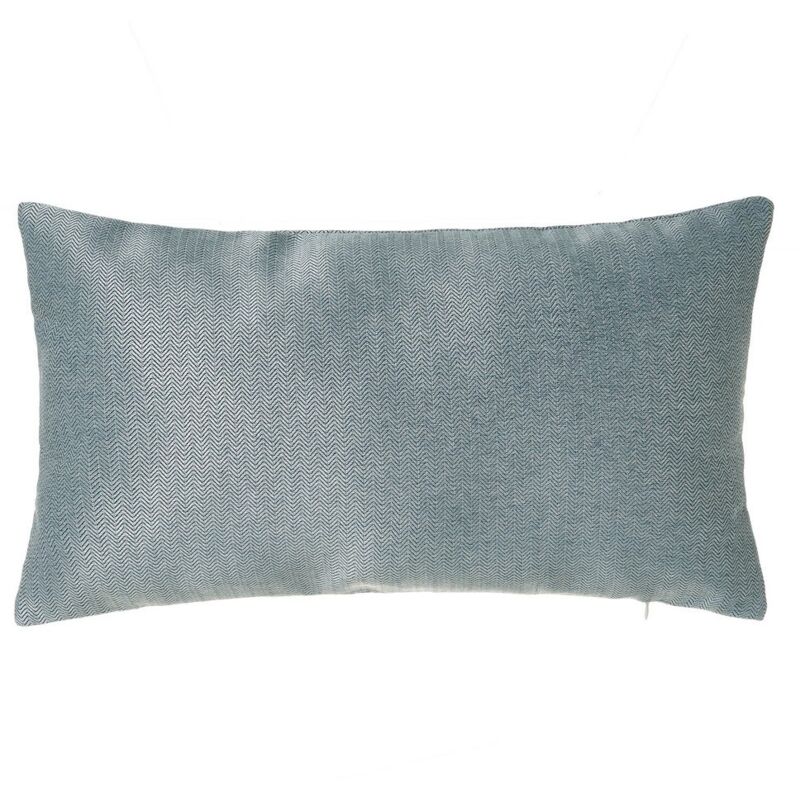

Lolahome - Cojín zigzag gris de Jacquard de 50x30 cm