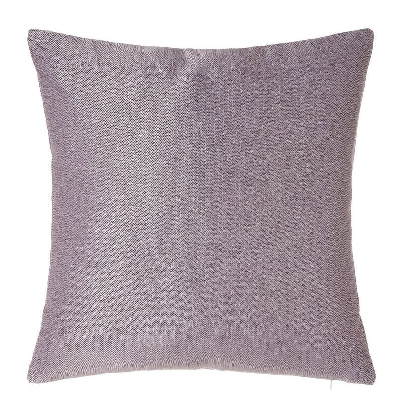 

Lolahome - Cojín zigzag lila de Jacquard de 45x45 cm