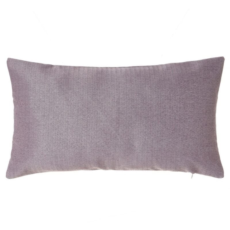 

Lolahome - Cojín zigzag lila de Jacquard de 50x30 cm