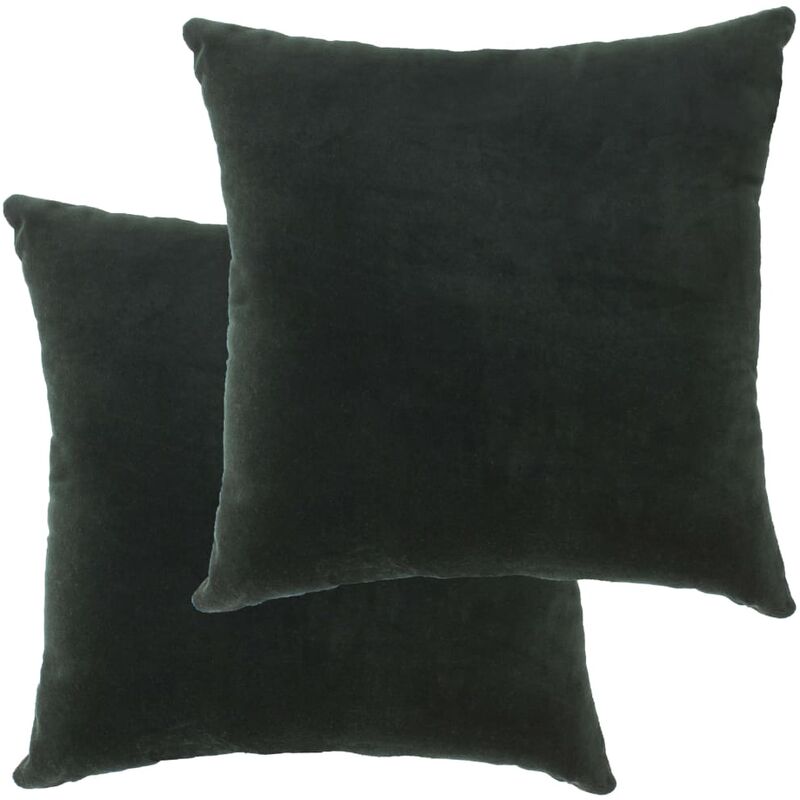 

Cojines 2 unidades terciopelo de algodón verde 45x45 cm - Verde