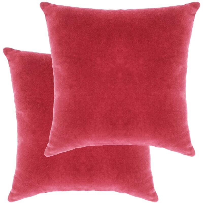 

Cojines 2 unidades terciopelo de algodón rosa 45x45 cm - Rosa - Vidaxl