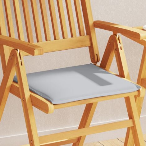 Cojines asiento de jardín cuadrados 2 uds gris claro 45x45x2 cm vidaXL