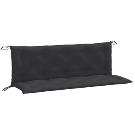 Cojines banco jardín 2 uds tela antracita melange 150x50x7 cm vidaXL