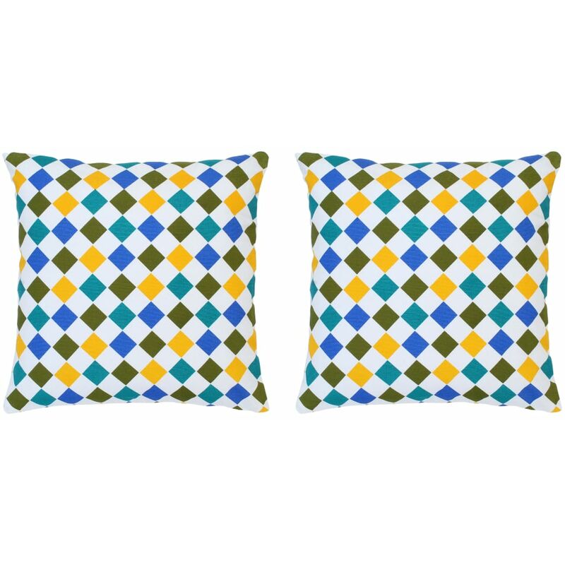 

Cojines con estampado 2 unidades algodón multicolor 40x40 cm - Multicolor