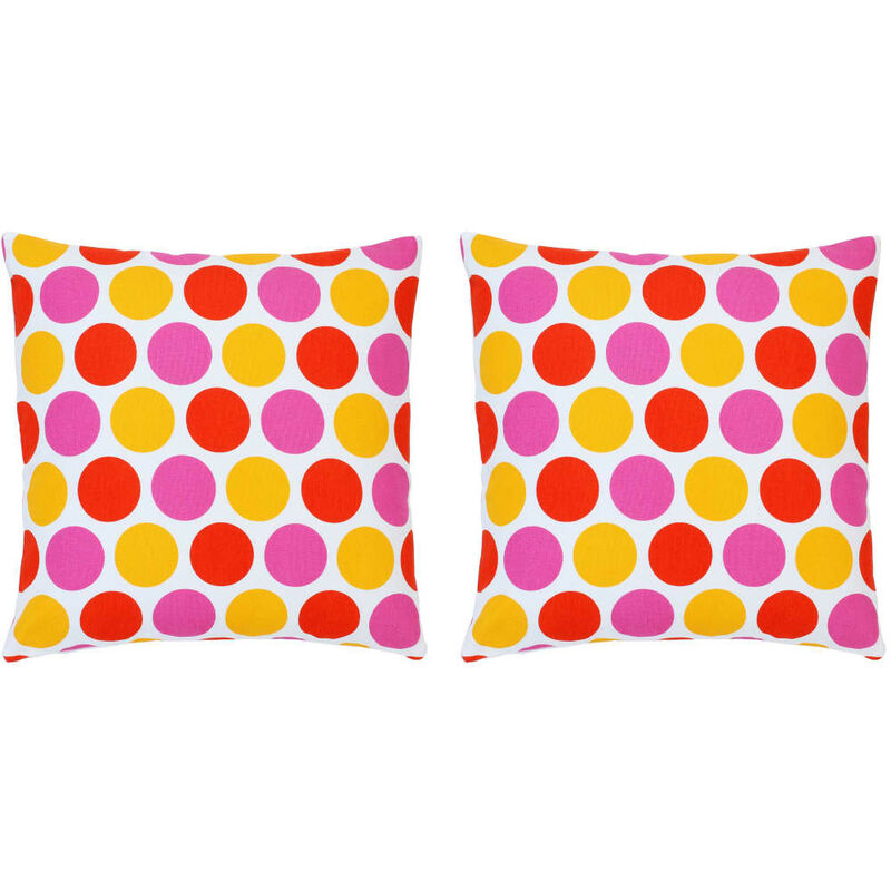 

Cojines con estampado 2 unidades algodón multicolor 40x40 cm - Multicolor