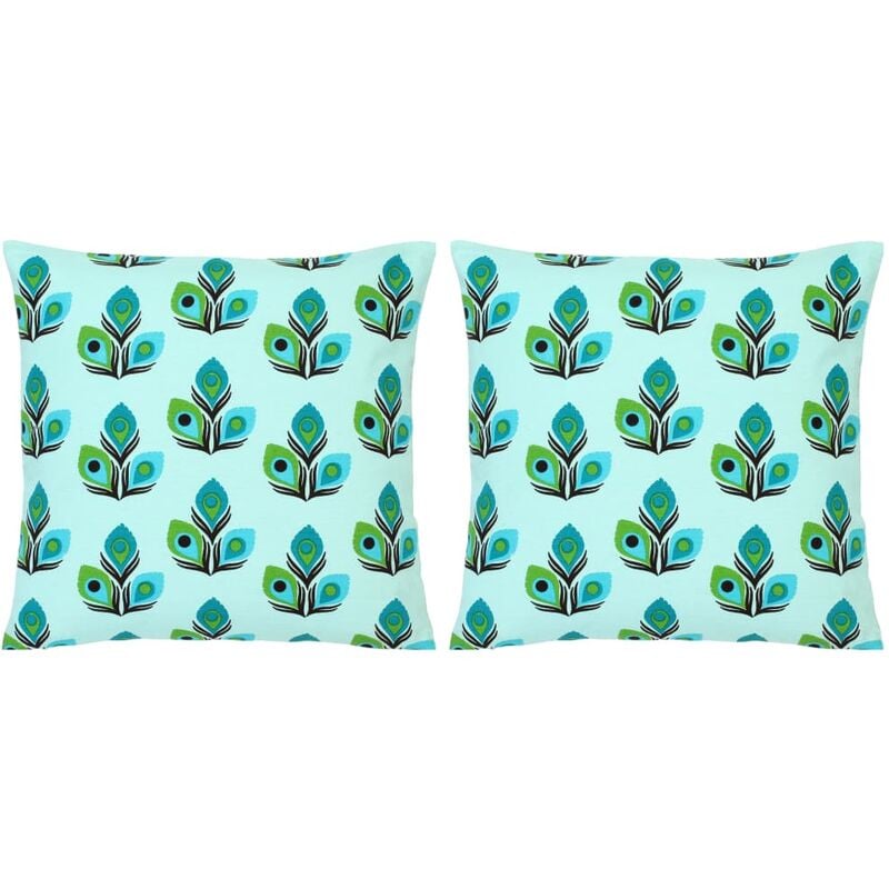 

Happyshopping - Cojines con estampado 2 unidades algodon multicolor 40x40 cm