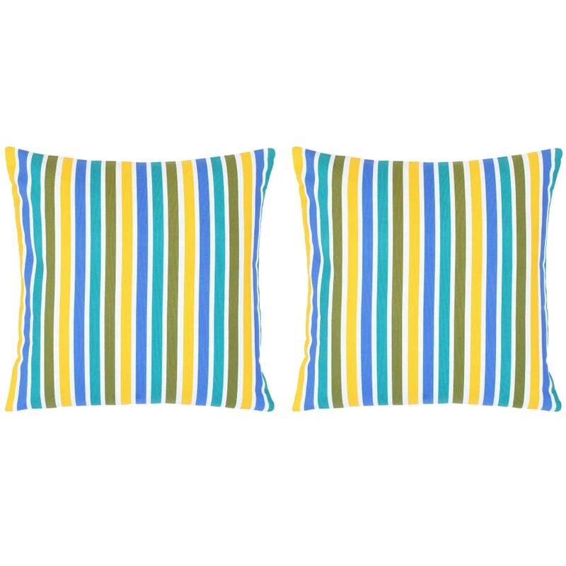 

Happyshopping - Cojines con estampado 2 unidades algodon multicolor 40x40 cm