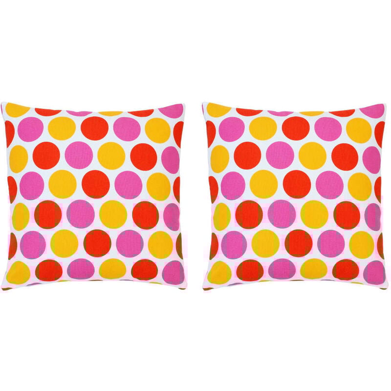 

vidaXL Cojines con estampado 2 unidades algodón multicolor 40x40 cm - Multicolor