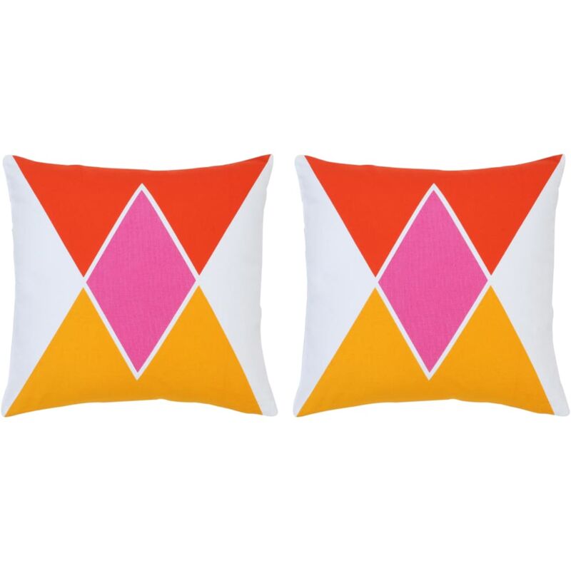 

vidaXL Cojines con estampado 2 unidades algodón multicolor 40x40 cm - Multicolor